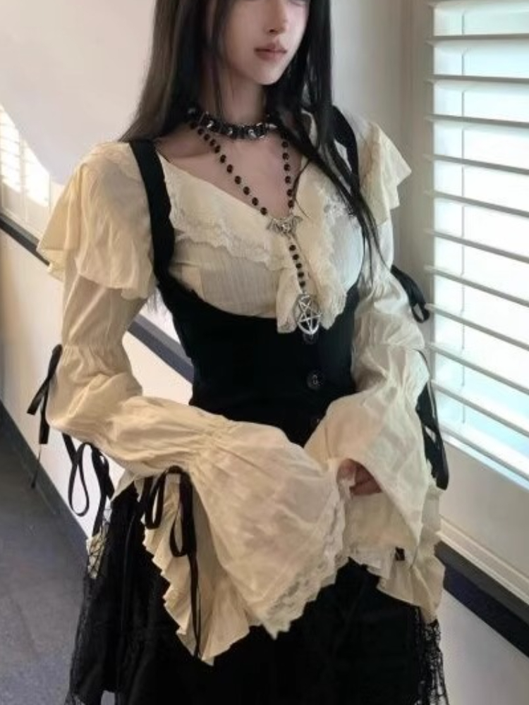 Winter Clothing Vintage - New Subculture Lace Vintage 3 Piece