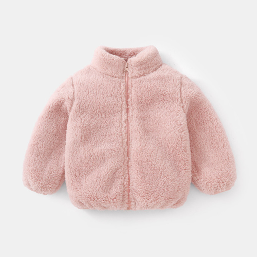 Winter Clothing Baby Boy - Fashion Children Boys Solid Color Plush