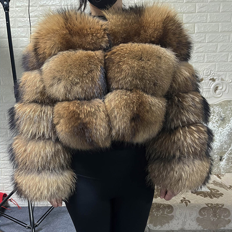 Plus Size Tops Brown Fur Maoma - đánh giá và giá Winter Clothing Plus Size