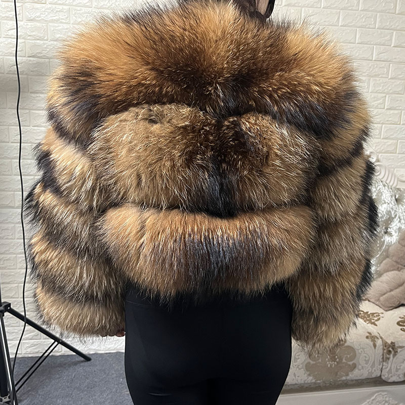 Plus Size Tops Brown Fur Maoma - đánh giá và giá Winter Clothing Plus Size