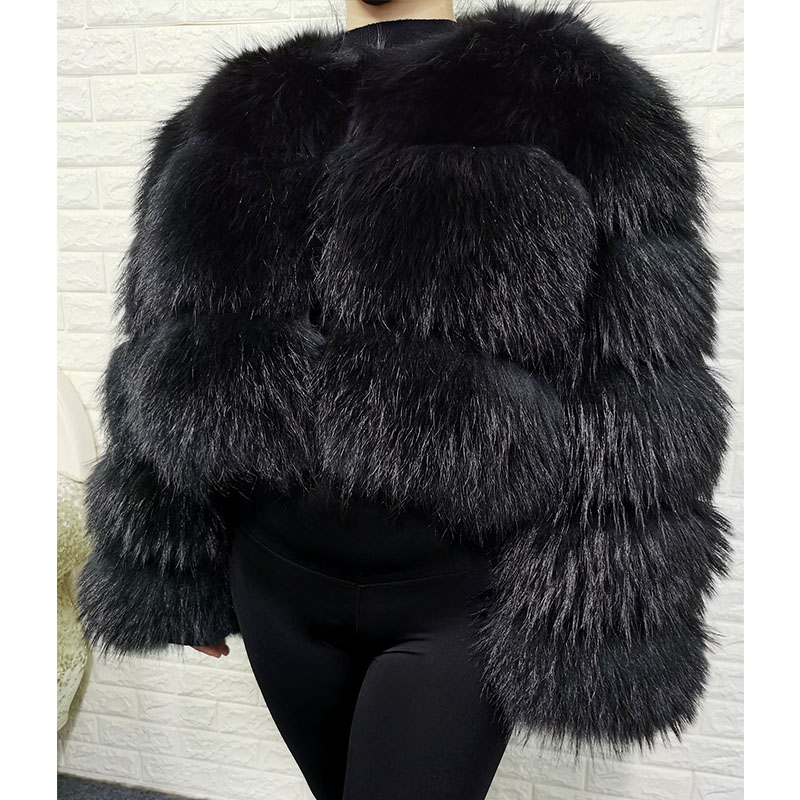 Plus Size Tops Brown Fur Maoma - đánh giá và giá Winter Clothing Plus Size