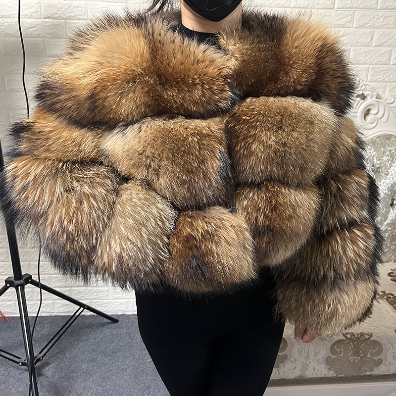 Plus Size Tops Brown Fur Maoma - đánh giá và giá Winter Clothing Plus Size
