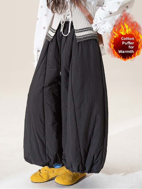 Winter Thickened Wide Leg Lant - đánh giá và giá Winter Clothing Plus Size