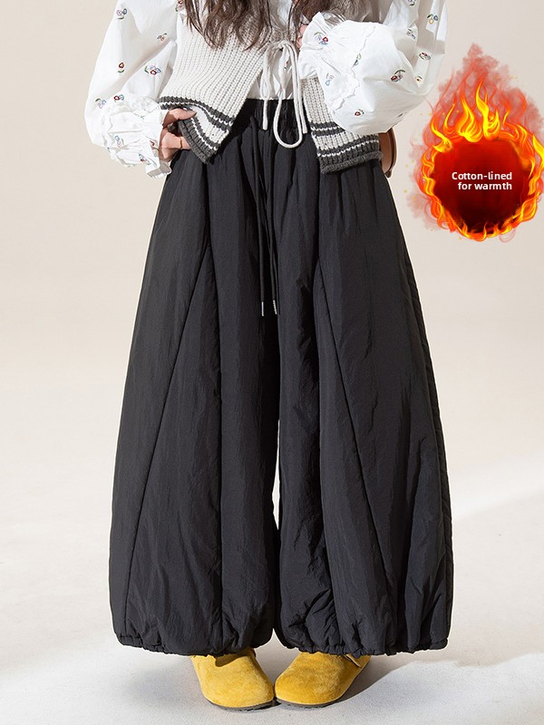 Winter Thickened Wide Leg Lant - đánh giá và giá Winter Clothing Plus Size