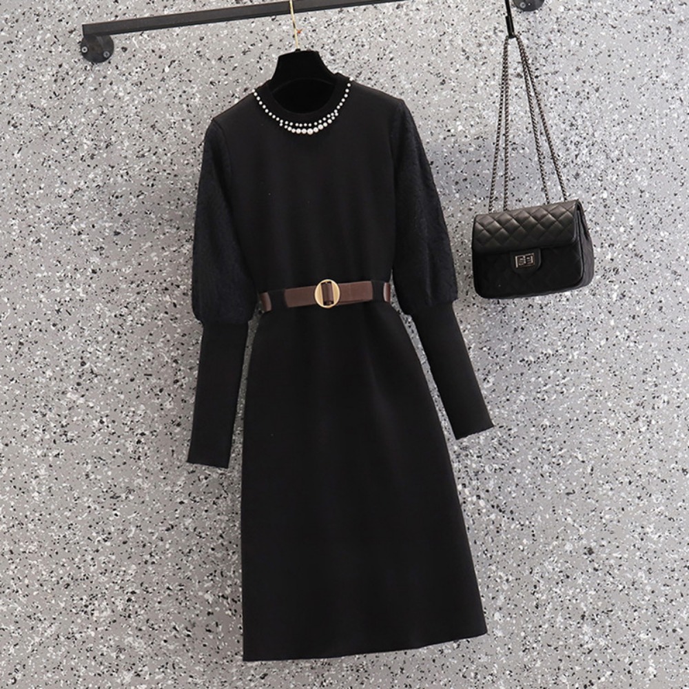 casual Elegant Beading Knit Sp - đánh giá và giá Winter Clothing Plus Size