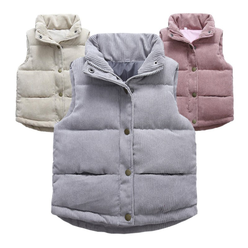 Kids Boys Girls Corduroy Vests - đánh giá và giá Winter Clothing For Boys