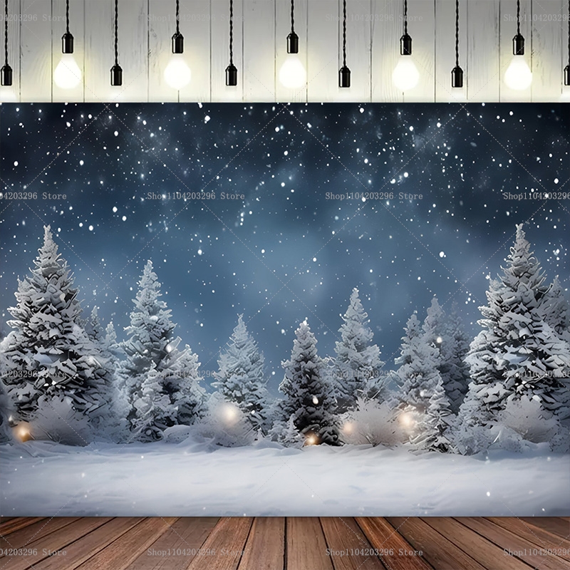 Dreamy Winter Pine Forest Moun - đánh giá và giá Winter Clothing Photo