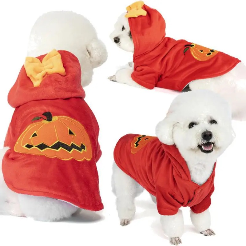 Pet new outfit pumpkin festiva - đánh giá và giá Winter Clothing Photo