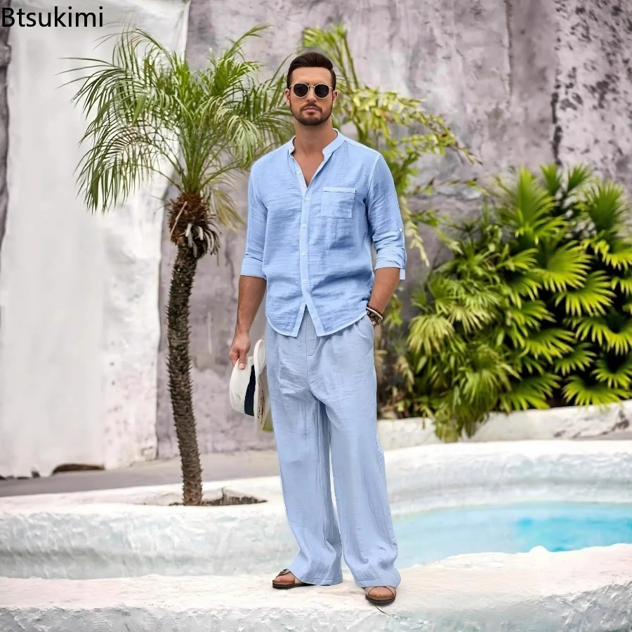 New Men's Casual Cotton Linen  - đánh giá và giá Winter Clothing Men