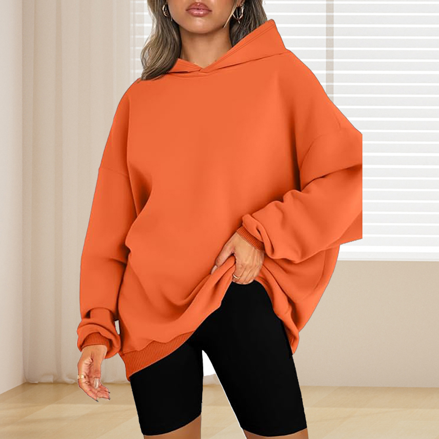 Plus Size Basic Solid Color Ho - đánh giá và giá Winter Clothing Plus Size