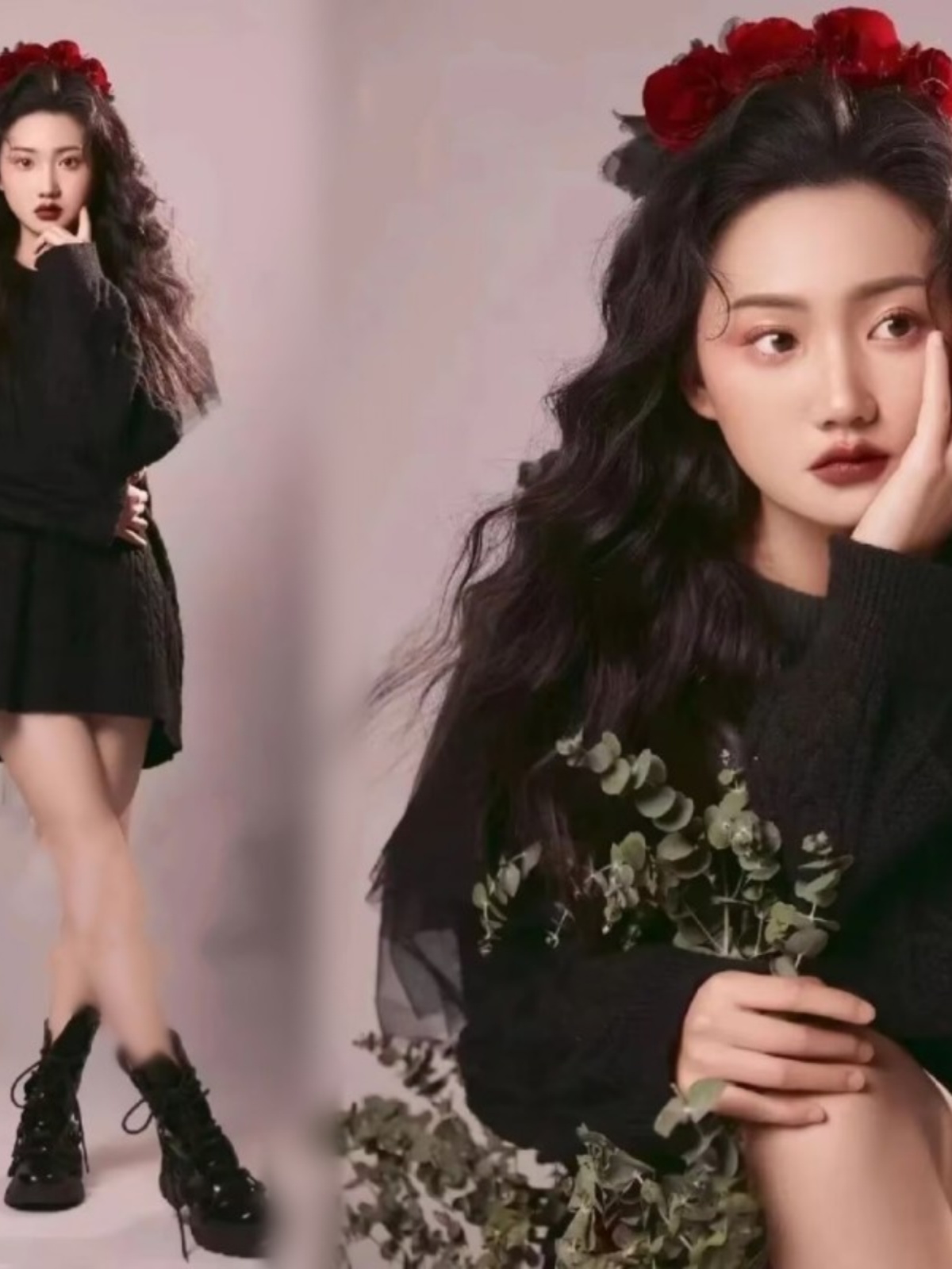 New Fashion Black Sweater Phot - đánh giá và giá Winter Clothing Photo