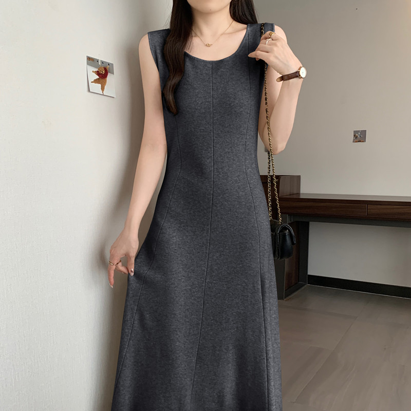 Elegant solid  sleeveless Knit - đánh giá và giá Winter Clothing Vintage