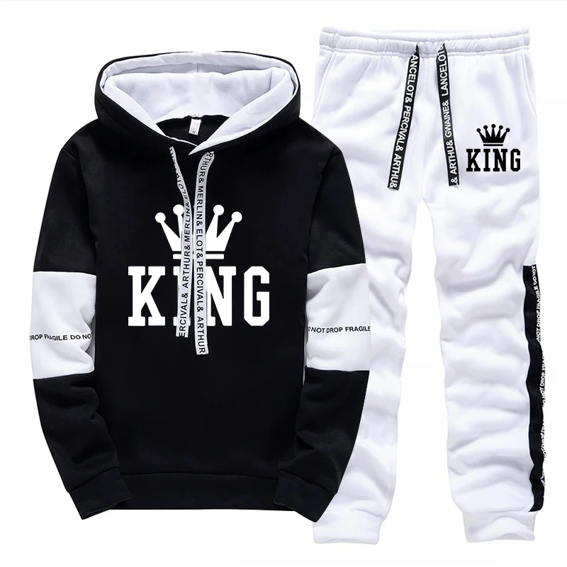 King Printing Tracksuit for Ma - đánh giá và giá Winter Clothing Men